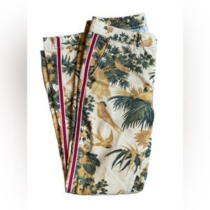 Anthropologie Chino Relaxed Print Pants